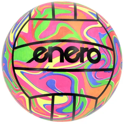 Image de Ballon de volley-ball ENERO en vinyle Color Wave, 21 cm, 90 g, ballon de loisir