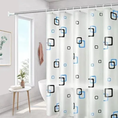 Immagine prodotto di Tenda da doccia impermeabile 180x180 cm con ganci, antimuffa