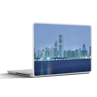 Produktbild von MuchoWow® Laptop Aufkleber Sticker Cover Chicago - Skyline - Amerika 40x30 cm - Laptop Dekoration - Selbstklebend