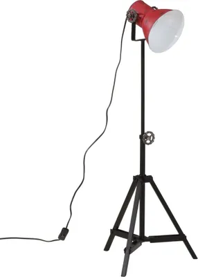 Immagine prodotto di vidaXL Lampada da terra 25 W rosso 35x35x65/95 cm E27