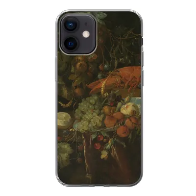 Produktbild von MuchoWow® Handyhülle Schutzhülle Hülle für iPhone 12 Stilleben mit Obst und einem Hummer - Gemälde von Jan Davidsz. de Heem Silikon Softcase Handy Hülle - Schutzhülle