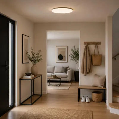 Produktbild von LED-Deckenlampe, Ø 45 cm, 46 W, 6000 lm, 4000 K, weiß