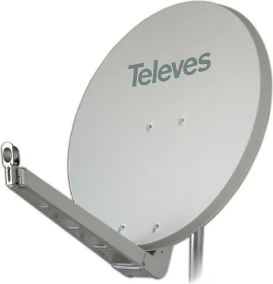 Produktbild von Televes S85QSD-W - 10,7 - 12,75 GHz - 39,5 dBi - Grau - Weiß - Aluminium - 85 cm - 850 mm