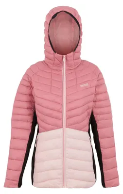 Produktbild von Regatta - "Leedre" Steppjacke für Damen RG12994 (36 DE) (Graurosa/ Lotuspink/Schwarz)