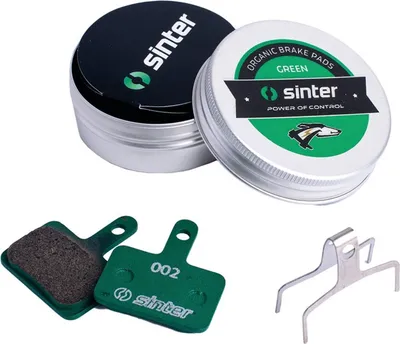 Produktbild von Sinter Bremsbelag 002 kompatibel mit Shimano B organisch, MTB Race, grün, Set, in Dose