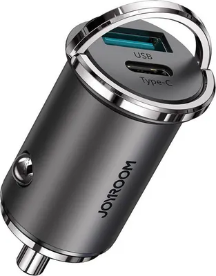 Obrázok produktu pre Joyroom rýchlonabíjačka do auta USB typ C / USB 45 W 5 A Power Delivery Quick Charge 3.0 AFC SCP sivá (C-A35)