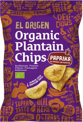Immagine prodotto di Chips di piantaggine - paprika 80g
