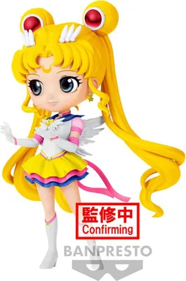 A figurine of Sailor Moon Eternal in her Eternal Sailor Moon costume.