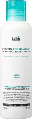 A product shot of a bottle of La'dor Keratin LPP Shampoo.