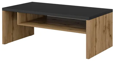 Produktbild von Couchtisch Kaunas Wohnzimmertisch 120x60x45cm Wotan Eiche / schwarz (18738)