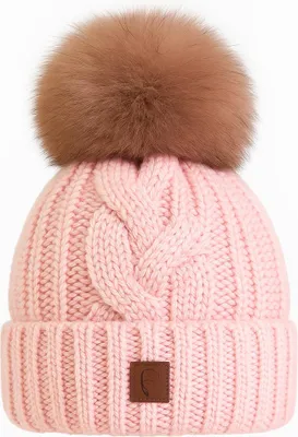 Produktbild von Faera Weiche und warme Strickmütze für kalte Wintertage One Size