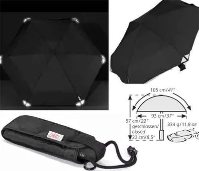 Produktbild von Euroschirm Dainty Automatic reflective Regenschirm reflective