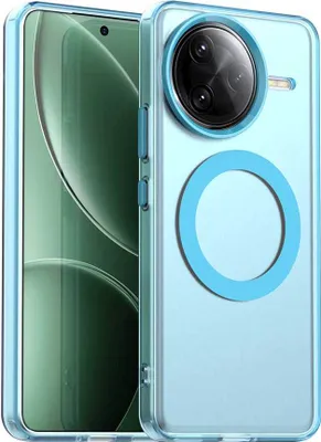 Produktbild von Magnetisch Hülle für Xiaomi Redmi K80 Pro, Schlank Durchscheinend Matt Stoßfest Handyhülle Blau