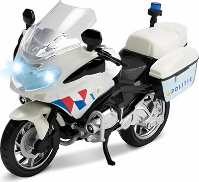 Produktbild von POLIZEI MOTORRAD Niederländisch mit Licht und Sound Maßstab 1:20 Polizeimotorrad Modell Spielzeug Geschenk Kinder 13