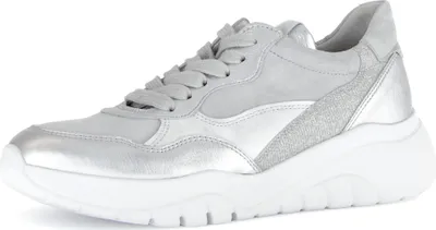 Produktbild von Gabor Shoes Sneaker - Silber Kombi Leder/Synthetik : Normal : 40 Größe: 40 Weite: Normal