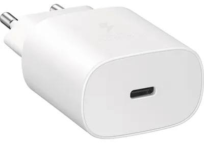 Immagine prodotto di Caricabatterie rapido Samsung Galaxy USB Tipo C 25W 1m Bianco OEM