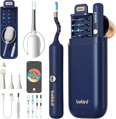 Image de Otoscope pour enlever le cérumen, caméra flexible HD pour nettoyer les oreilles, caméra pour nettoyer les oreilles avec pincettes, caméra pour oreilles pour oreilles/nez/cou enfants