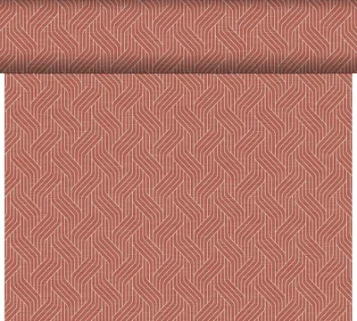 Produktbild von Duni Dunicelv Tischläufer Woven Earth Terra 24m 1er Pack
