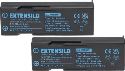 Produktbild von EXTENSILO 2x Akku Ersatz für Konica Minolta NP-700 für Kamera (700 mAh, 3,7 V, Li-Ion)