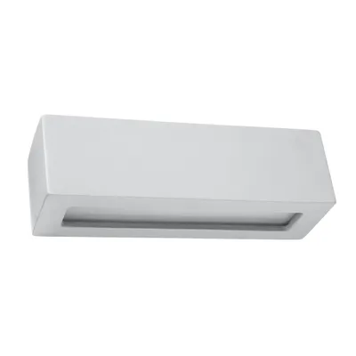 Image de Applique céramique VEGA gris 1xE27 15W céramique/verre 9.5x9.5x32.5cm Sollux Lighting