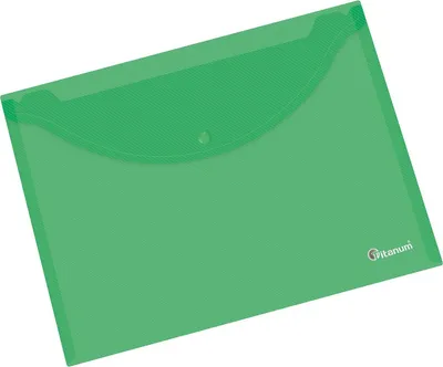 Produktbild von Transparente A4-Umschlagmappe aus Polypropylenfolie, grün