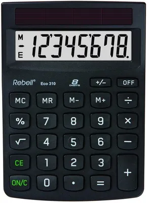 Productafbeelding van RE-ECO310 Bureaurekenmachine, zwart
