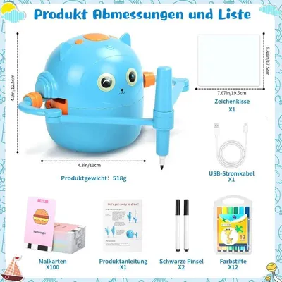 Imagen del producto de Robot educativo para niños: juguete interactivo para el aprendizaje, ideal para la estimulación temprana. 1 juego