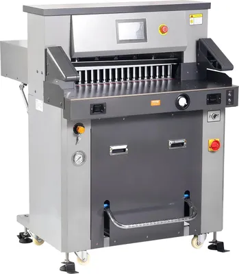 Zdjęcie produktu dla Elektryczna gilotyna do papieru 660mm, hydrauliczna, grubość 80mm, ekran
