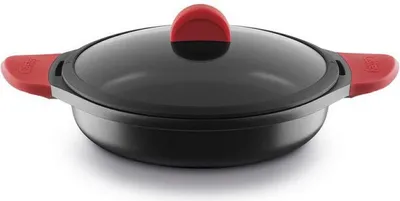 Image de Castey F-IR32, ronde, noire, 230 °C, aluminium, 5 l, verre