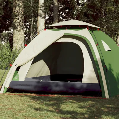 Produktbild von Möbel Kuppel-Campingzelt 4 Personen Grün Quick Release - Campingzelte 4004242
