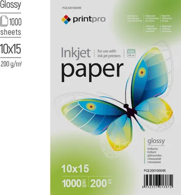 Produktbild von ColorWay Fotopapier PrintPro glänzend 200 g/m², 10x15, 1000 Blatt