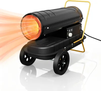 Productafbeelding van XINZI Dieselverwarmingskanon 30 kW – Olieverwarmer met thermostaat, digitale display en afvoerkachel, 22-liter tank, ideaal voor werkplaats, magazijn en bouwplaats
