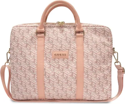 Produktbild von Guess Gcube Streifen Laptop-Tasche 16 - Rosa