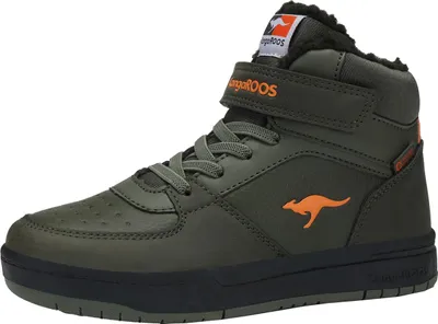 Produktbild von KangaROOS K-CP Bound Mid EV High-Top Kinder Uni Sneaker Warmfutter grün , Schuhgröße:34 EU
