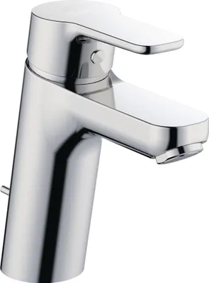 Produktbild von Waschbecken Armatur mit Ablaufgarnitur chrom Wasserhahn Waschtischarmatur  Einhebelmischer Bad