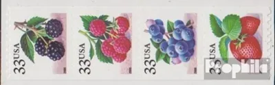 Produktbild von Briefmarken USA 2000 Mi 3333-3336 Viererstreifen (kompl.Ausg.) postfrisch Freimarken - Früchte