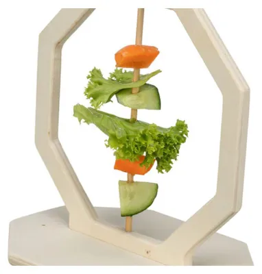 Obrázok produktu pre Trixie Futter-Ring, Holz, 17 × 12 × 17 cm