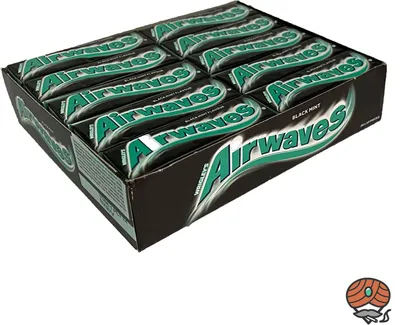 Produktbild von Wrigley`s Airwaves Black Mint Flavour Kaugummi 30x 14g