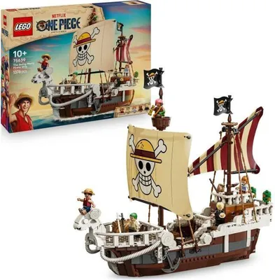 Produktbild von LEGO One Piece Le Vogue Merry Piratenschiff Bauset, Modell 75639, Netflix ONE PIECE, Für Kinder ab 10 Jahren