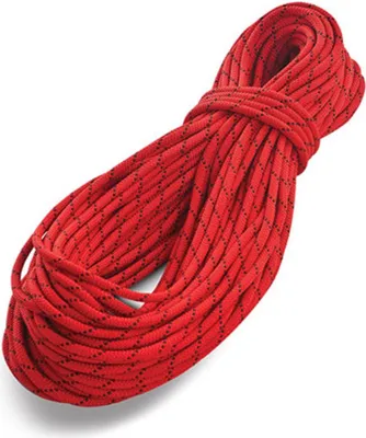 Statikseil PRO WORK 90 von Tendon; rot; für Kletteranwendungen; hochwertiges Material; geflochtene Struktur.