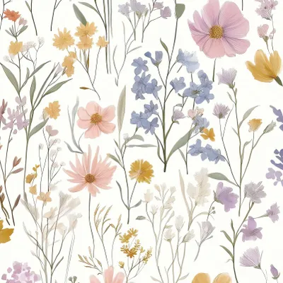 Produktbild von Selbstklebende Tapete Weiße Blumen 44 cm x 10 m