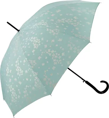 Produktbild von Regenschirm Stockschirm Damenschirm Automatik Glitzermotiv Schmetterlinge Aquifer
