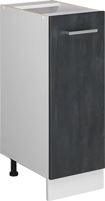 Produktbild von Apothekerschrank Vicco R-Line Schwarz Beton 30 cm ohne Arbeitsplatte, Model 47584