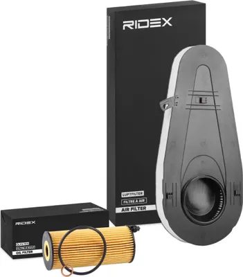 Produktbild von RIDEX Filterset Inspektionspaket Filtersatz für BMW 5 Touring (F11) 5 Limousine (F10) 7 (F01, F02, F03, F04) 5 GT (F07)