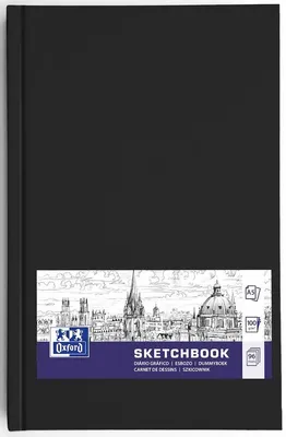 Obrázok produktu pre Oxford 400152622, Jednofarebné, Čierna, A5, 48 listy, 100 g/m², tvrdý obal