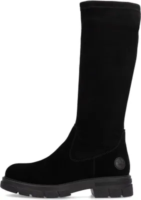 Produktbild von Rieker Damen Stiefel aus Leder mit Stretch Langschaft und Profilsohle Z9178, Größe:39 EU, Farbe:Schwarz