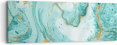 Produktbild von Bild auf Leinwand - Leinwandbild - Abstraktion blau Wasser modern - 90x30cm - Wand Bild - Wanddeko - Leinwanddruck - Bilder - Kunstdruck - Wanddekoration - Leinwand bilder - Wandkunst - AB90x30-2937