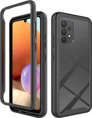 Image de Samsung Galaxy A32 4G Cover, LaimTop Transparent dos TPU Bumper Housse de protection pour Samsung Galaxy A32 4G Noir