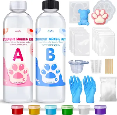 Productafbeelding van Vloeibare siliconen voor taba squishy kit - 500 g 1:1 AB-verhouding gemengd superzacht