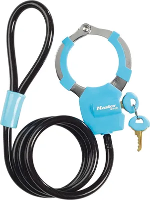 Produktbild von MASTER LOCK Kabelschloss mit Schlüssel [Kabel 1m] 8275EURDPROBLU – Ideal für Scooter Roller, Fahrrad, Kinderwagen, Sportausrüstung